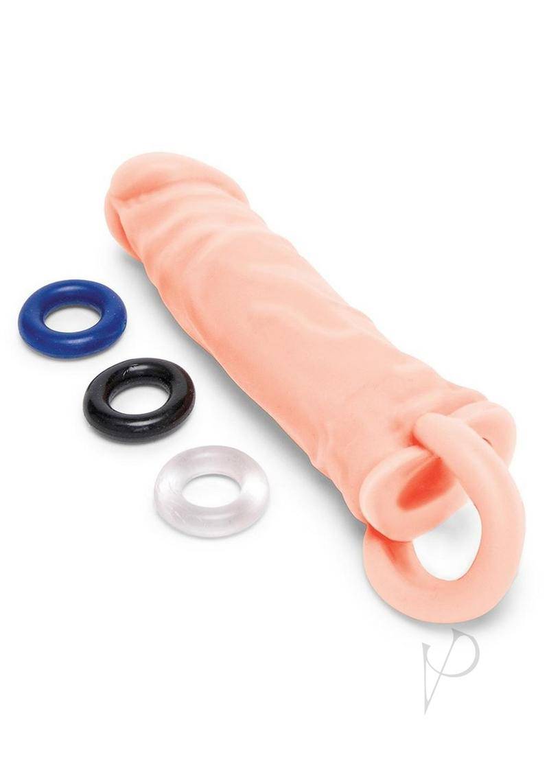 Realistic Penis Extender with Ball Loop 1in - Vanilla - Chambre Rouge
