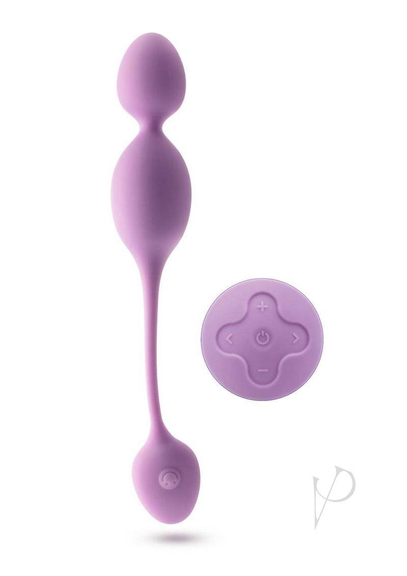 Rechargeable Silicone Vibrating Kegel Ball with Remote - Lilac - Chambre Rouge