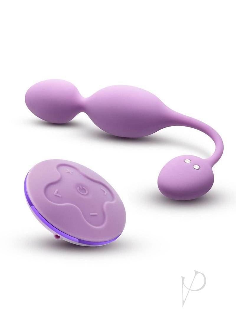 Rechargeable Silicone Vibrating Kegel Ball with Remote - Lilac - Chambre Rouge