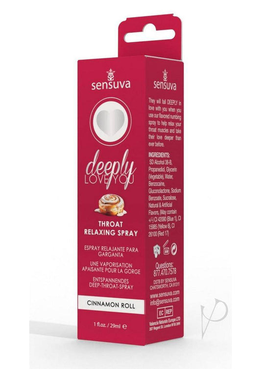 Deeply Love Throat Spray Cinnamon Rol1oz - Chambre Rouge