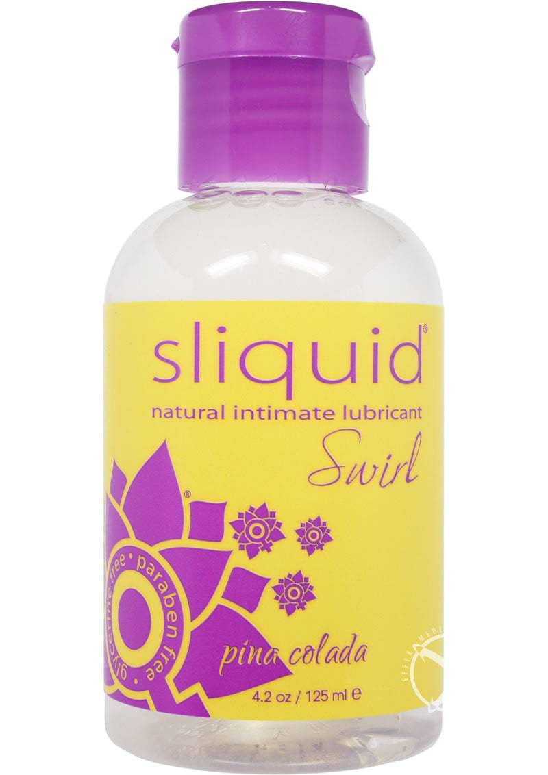 Sliquid Naturals Swirl Water Based Flavored Lubricant Pina Colada 4oz