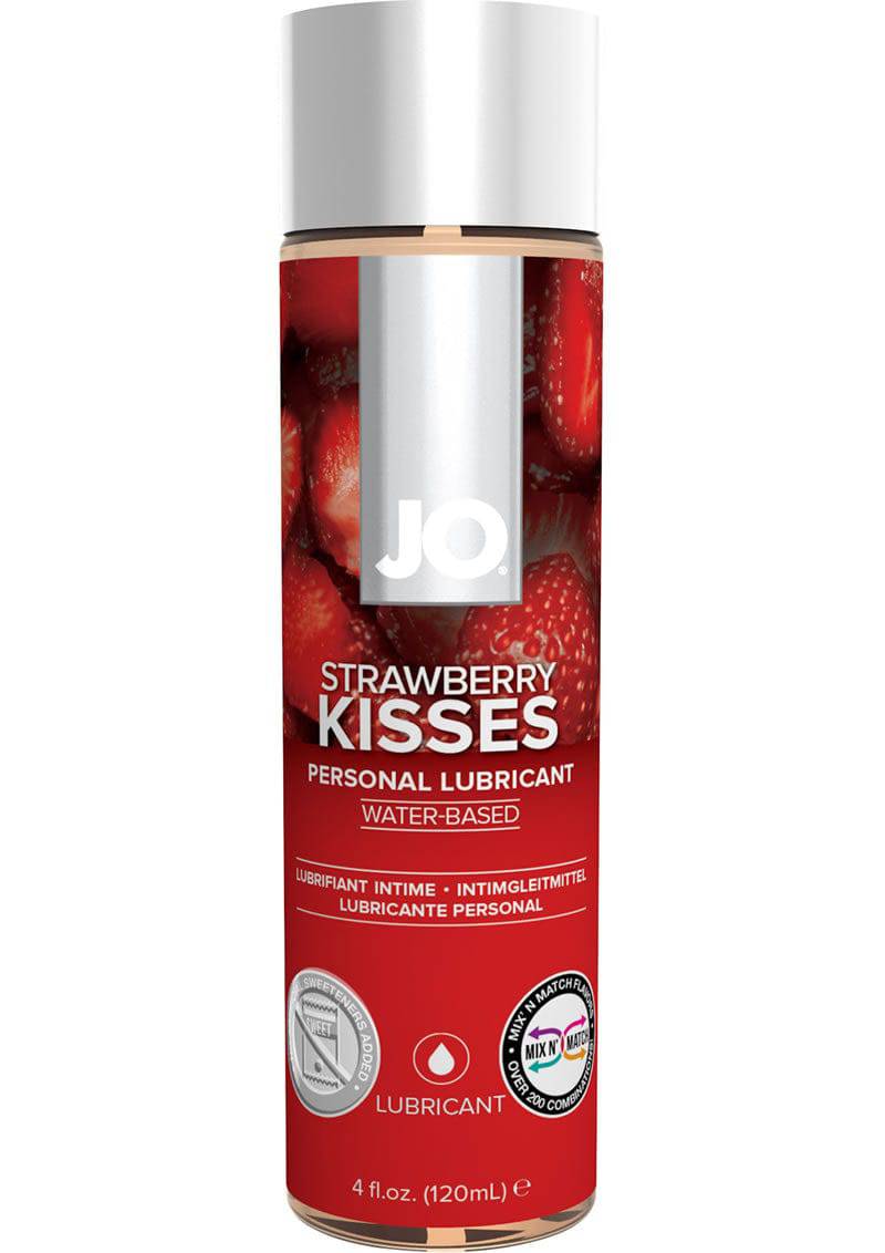 JO H2O Water Based Flavored Lubricant Strawberry Kiss 4oz