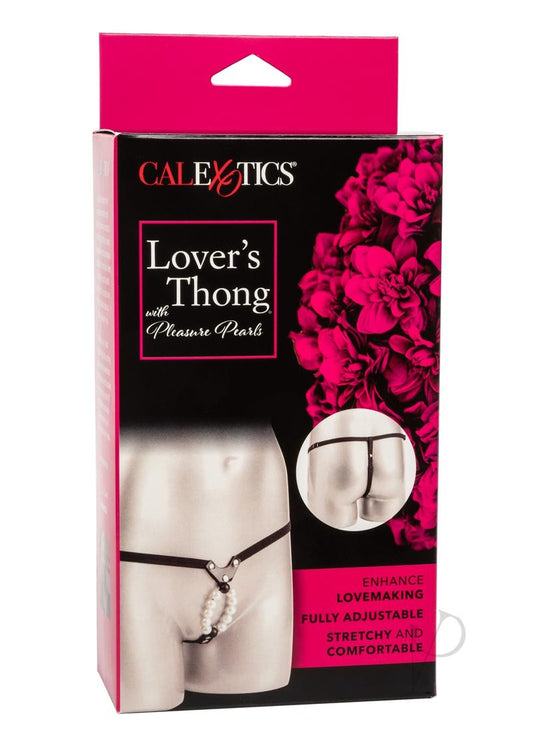 Lovers Thong W/pleasure Pearls - Chambre Rouge