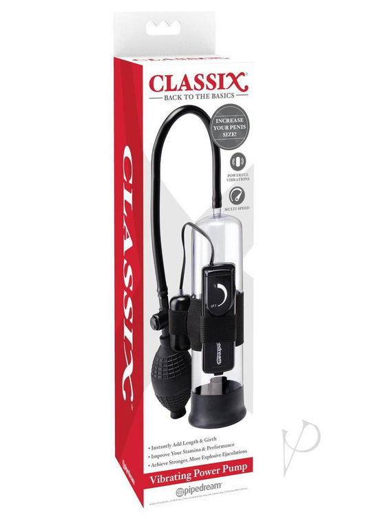 Classix Vibrating Power Pump Black - Chambre Rouge