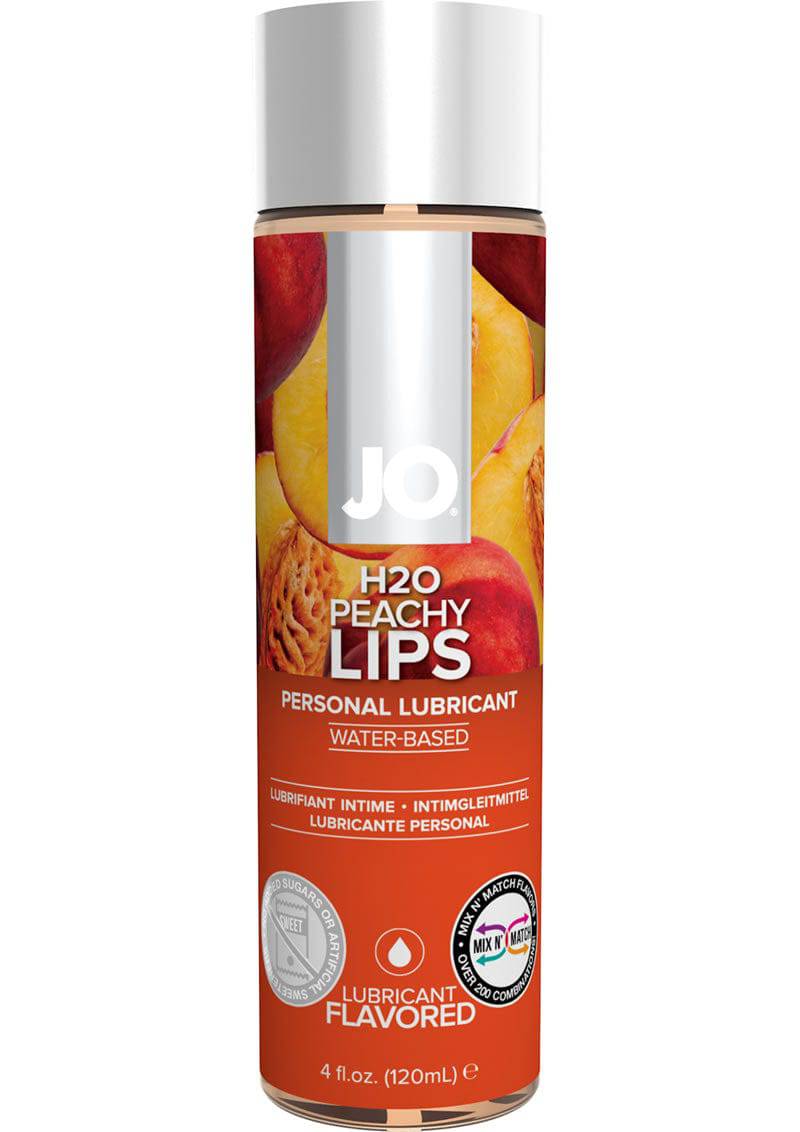 JO H2O Water Based Flavored Lubricant Peachy Lips 4oz