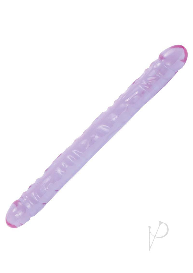 Crystal Jellies 18 Dbl Dong Purple-1