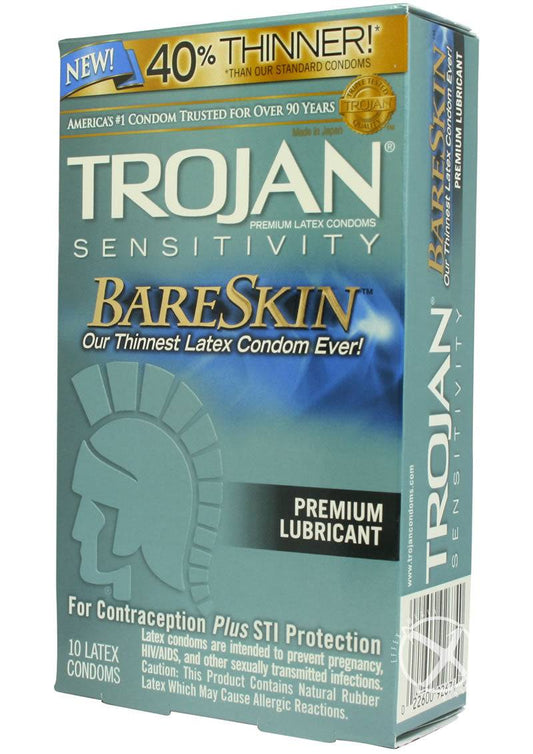 Trojan Sensitivity Bare Skin 10`s - Chambre Rouge