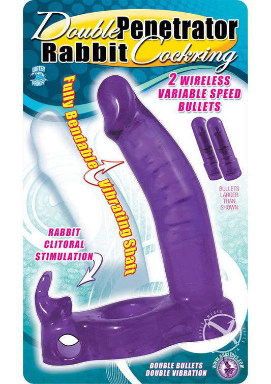 Dbl Penetrator Rabbit C Ring Purple - Chambre Rouge