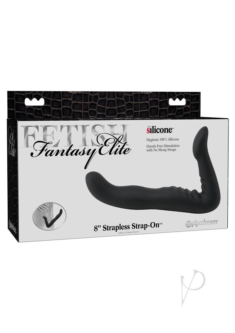 Ff Elite Strapless Strap On 8 Black - Chambre Rouge