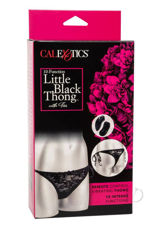 Remote Control Black Thong With Ties - Chambre Rouge