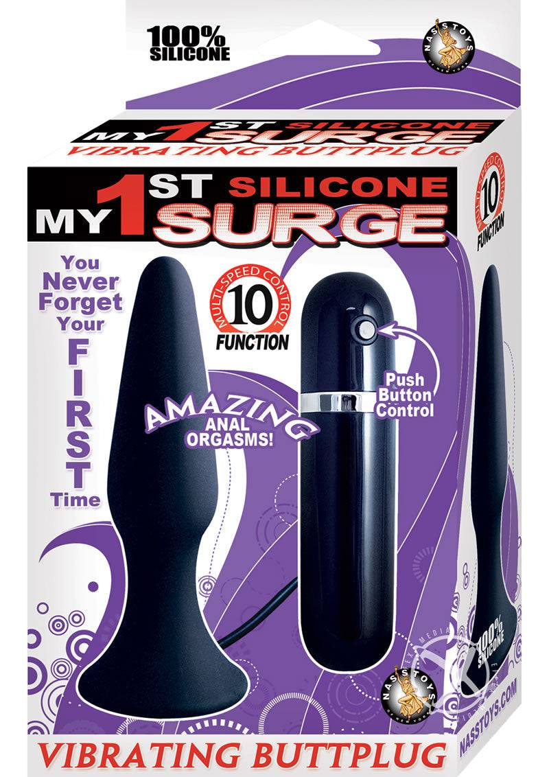 My 1st Surge Butt Plug Black - Chambre Rouge