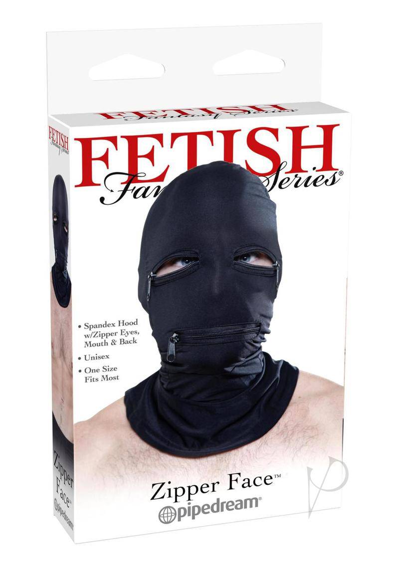 Ff Black Zipper Face Hood - Chambre Rouge