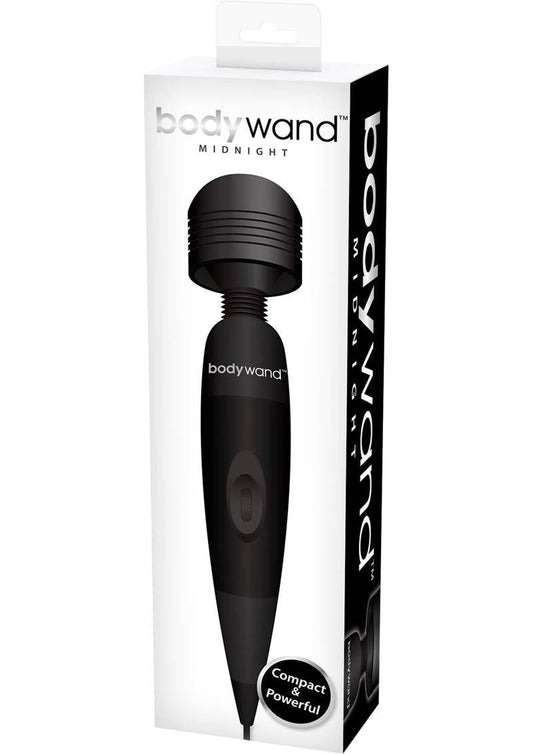 Bodywand Midnight Silicone Plug-In Wand Massager - Black