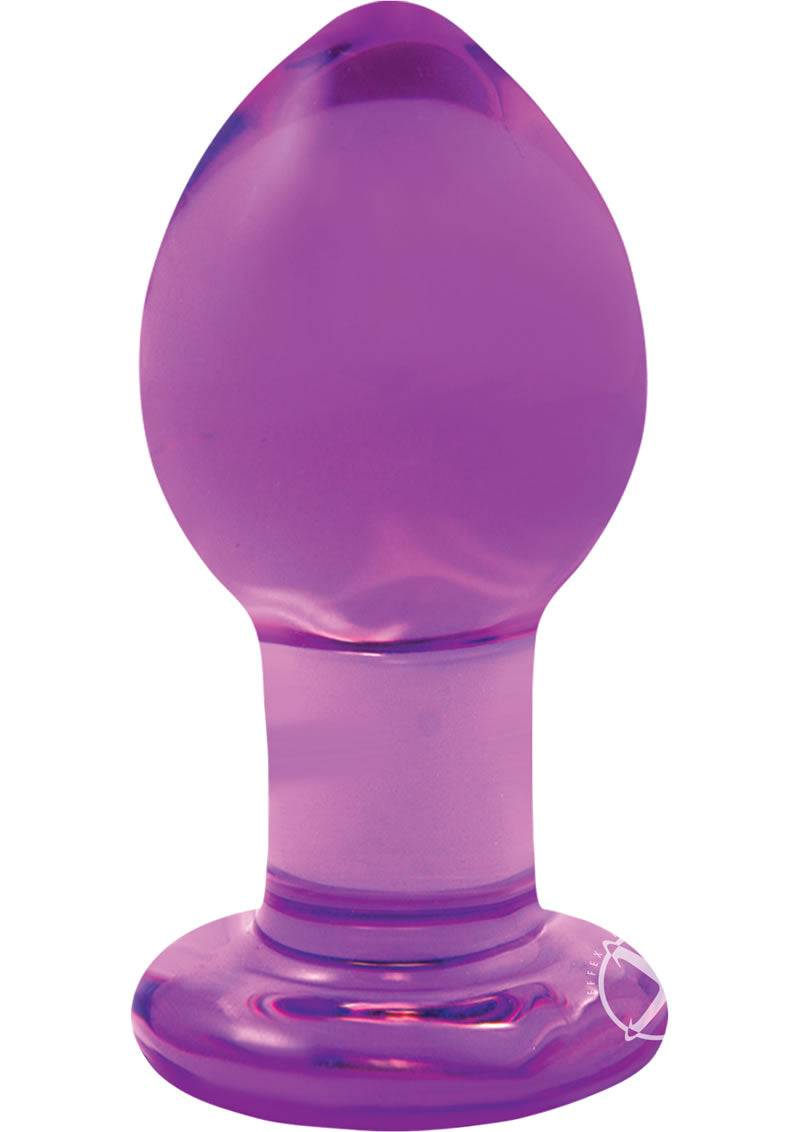 Crystal Glass Plug Medium Purple - Chambre Rouge