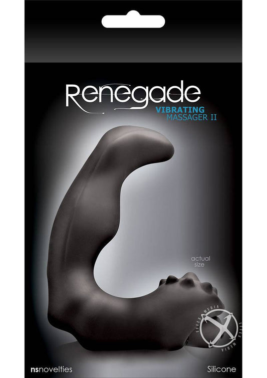 Renegade Vibrating Massager Ii Black - Chambre Rouge