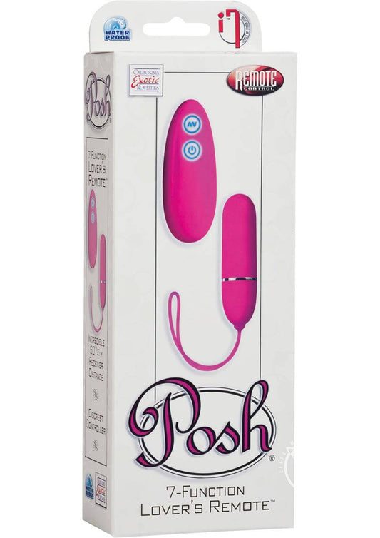 7 Function Lovers Remote Pink - Chambre Rouge