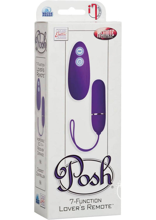 7 Function Lovers Remote Purple - Chambre Rouge