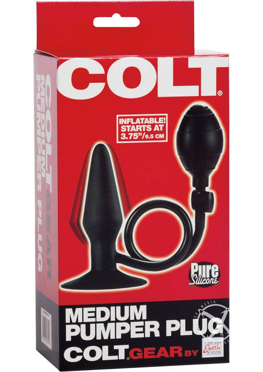 Colt Medium Pumper Plug Black - Chambre Rouge