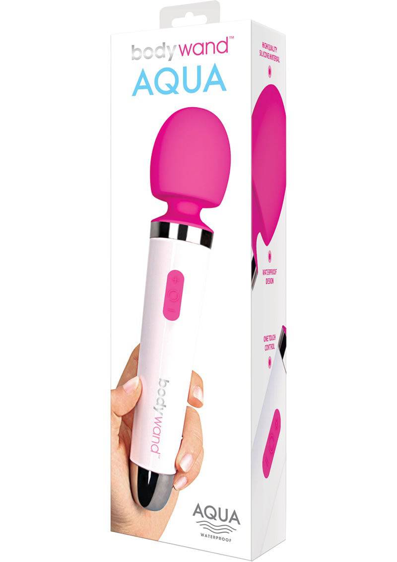 Bodywand Aqua Rechargeable Silicone Wand Massager - Pink