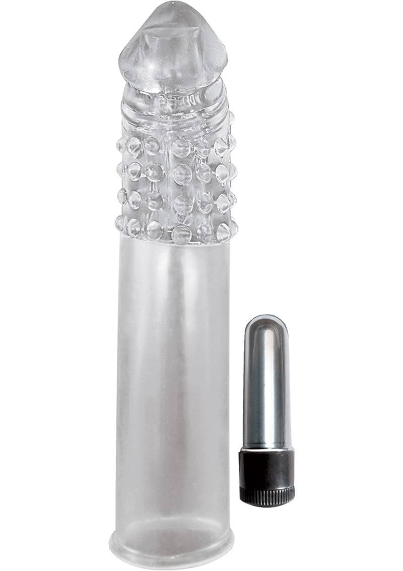 Ram Vibrating Penis Extender Clear - Chambre Rouge