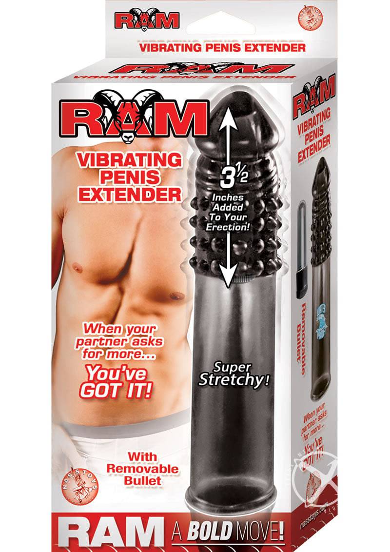 Ram Vibrating Penis Extender Smoke - Chambre Rouge