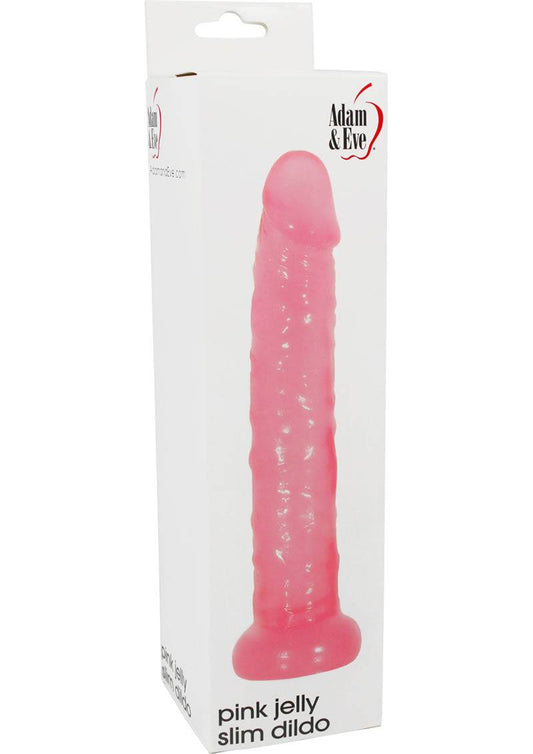 Aande Pink Jelly Slim Dildo - Chambre Rouge