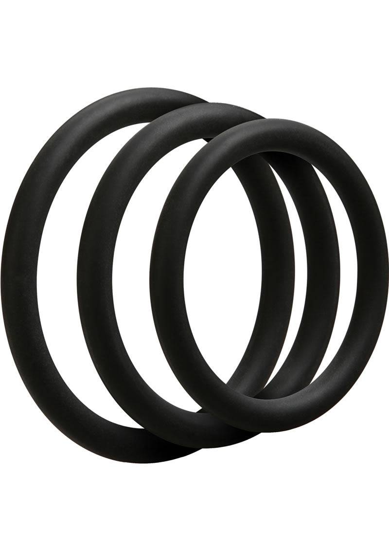 Optimale 3 C-ring Thin Set Black - Chambre Rouge