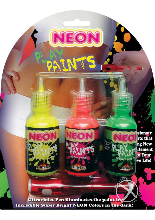 Neon Play Paints Assorted Colors 3 Each Per Pack