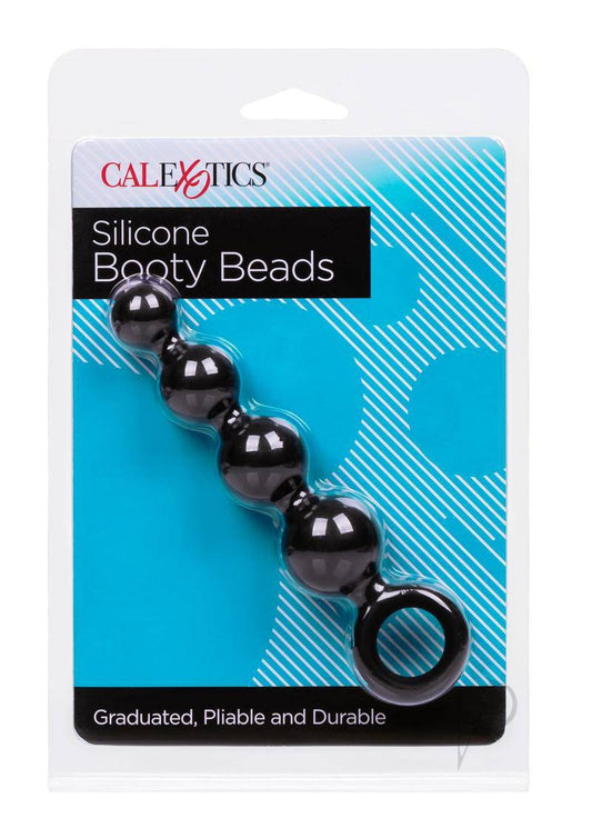 Booty Beads Black Silicone - Chambre Rouge