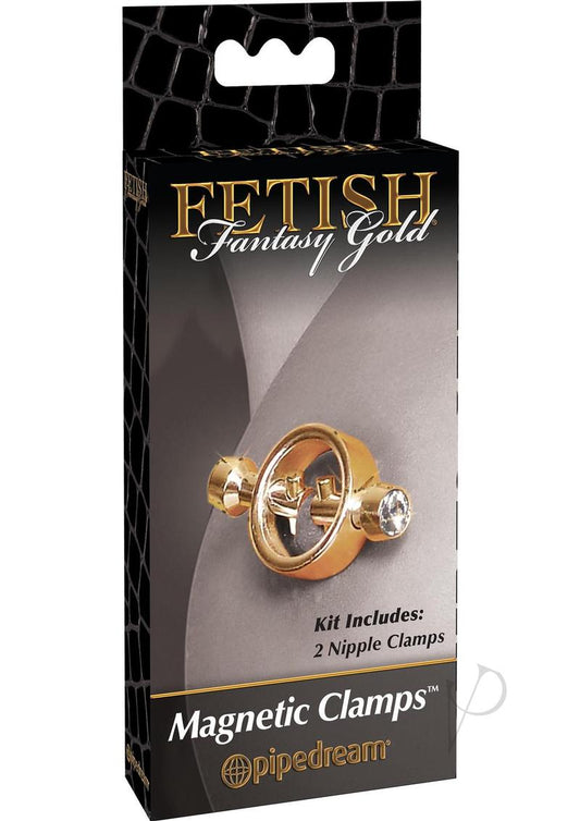 Ff Gold Magnetic Nipple Clamps - Chambre Rouge