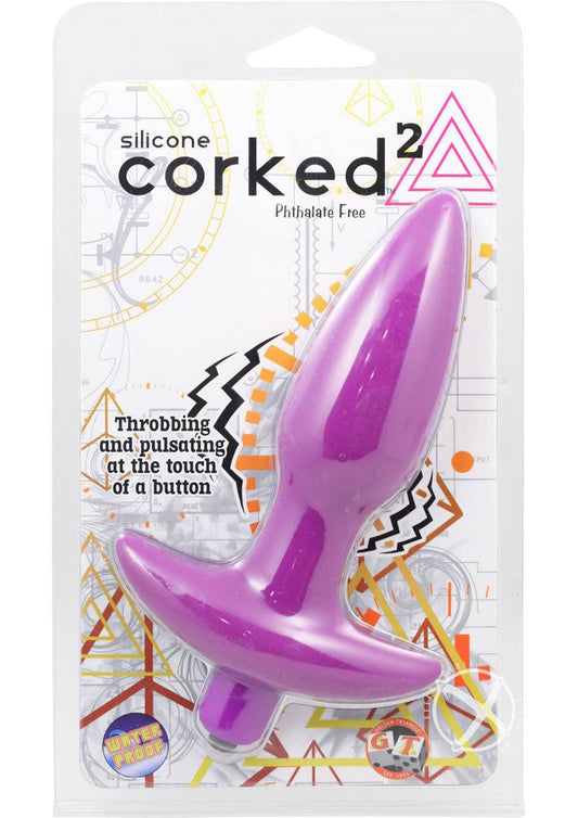 Corked 2 Silicone Anal Plug - Medium - Lavender