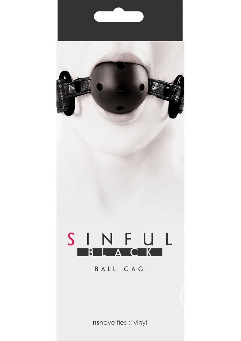 Sinful Ball Gag Black - Chambre Rouge