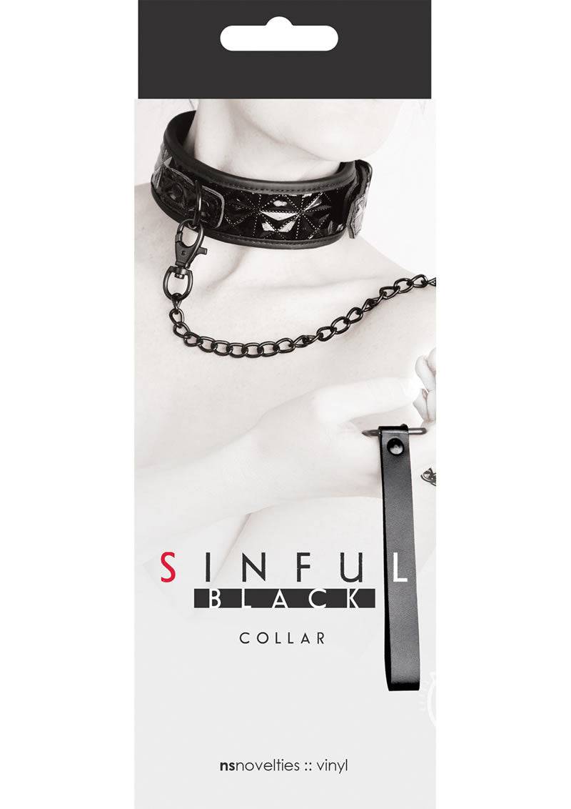 Sinful Collar Black - Chambre Rouge