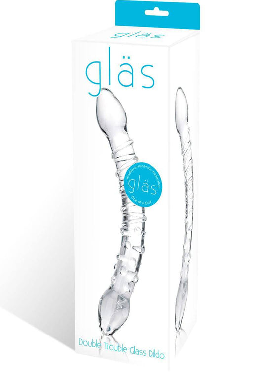 Double Trouble Glass Dildo - Chambre Rouge