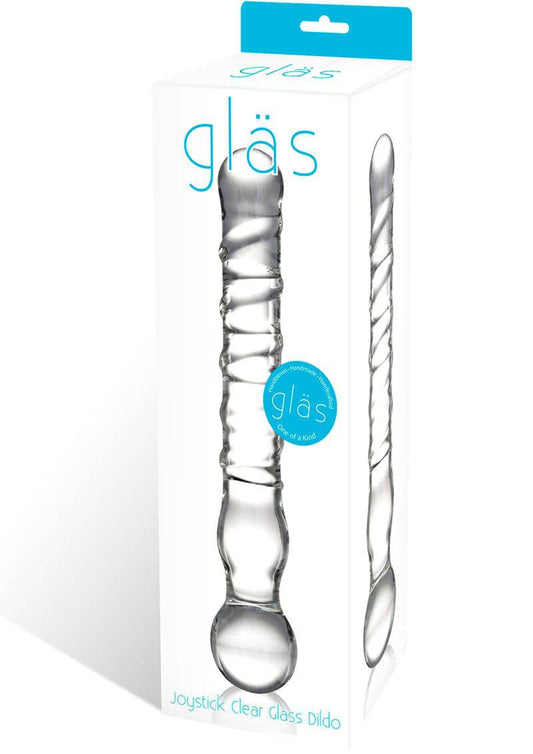 Joystick Clear Glass Dildo - Chambre Rouge