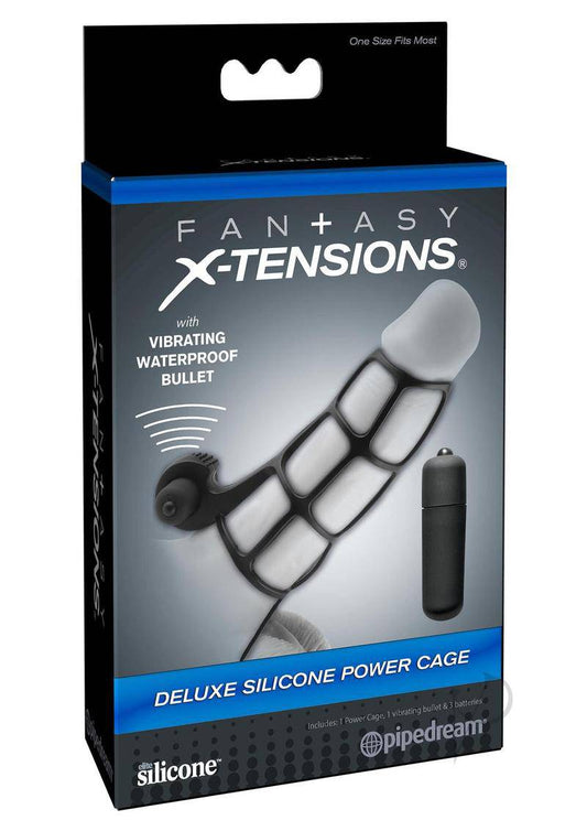 Fx Deluxe Silicone Power Cage Black - Chambre Rouge