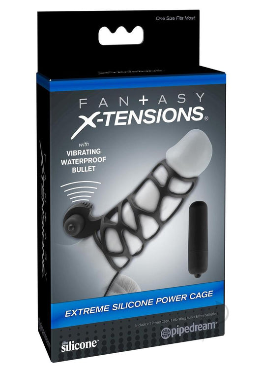 Fx Extreme Silicone Power Cage Black - Chambre Rouge