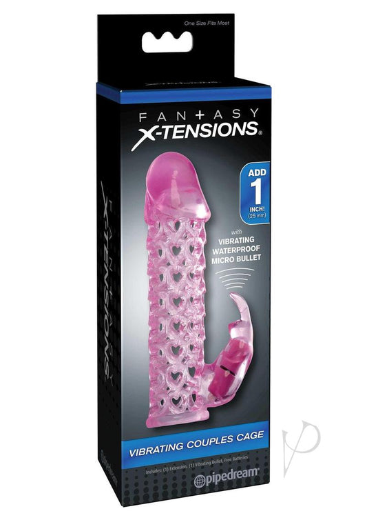 Fx Vibrating Couples Cage Pink - Chambre Rouge