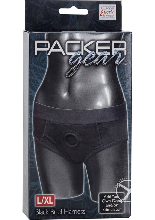 Packer Gear Black Brief Harness L/xl - Chambre Rouge