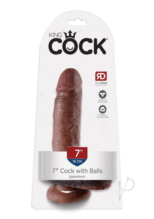 Kc 7 Cock W/balls Brown - Chambre Rouge