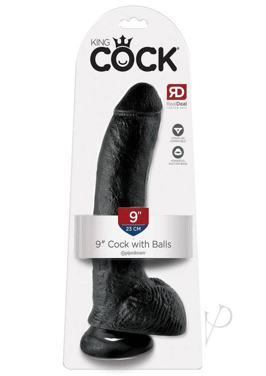 Kc 9 Cock W/balls Black - Chambre Rouge