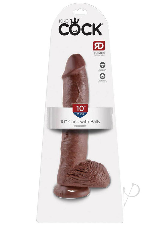 Kc 10 Cock W/balls Brown - Chambre Rouge