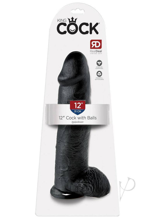 Kc 12 Cock W/balls Black - Chambre Rouge