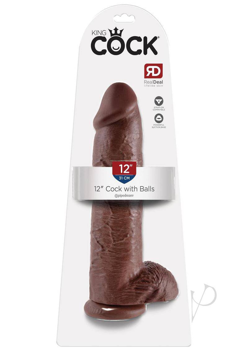 Kc 12 Cock W/balls Brown - Chambre Rouge