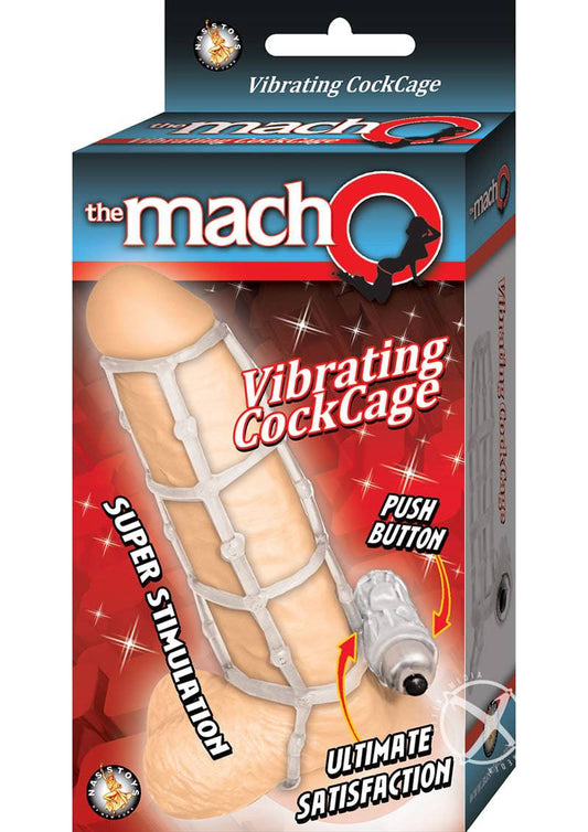 Macho Vibrating Cockcage Clear - Chambre Rouge