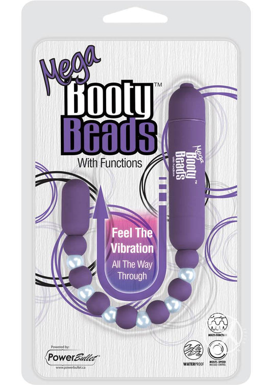 Mega Booty Beads W/functions Purple - Chambre Rouge