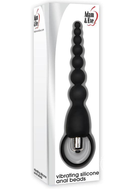 Aande Vibrating Silicone Anal Beads Black - Chambre Rouge