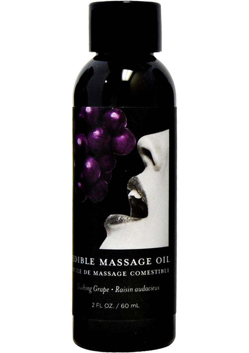 Edible Massage Oil Grape 2oz - Chambre Rouge