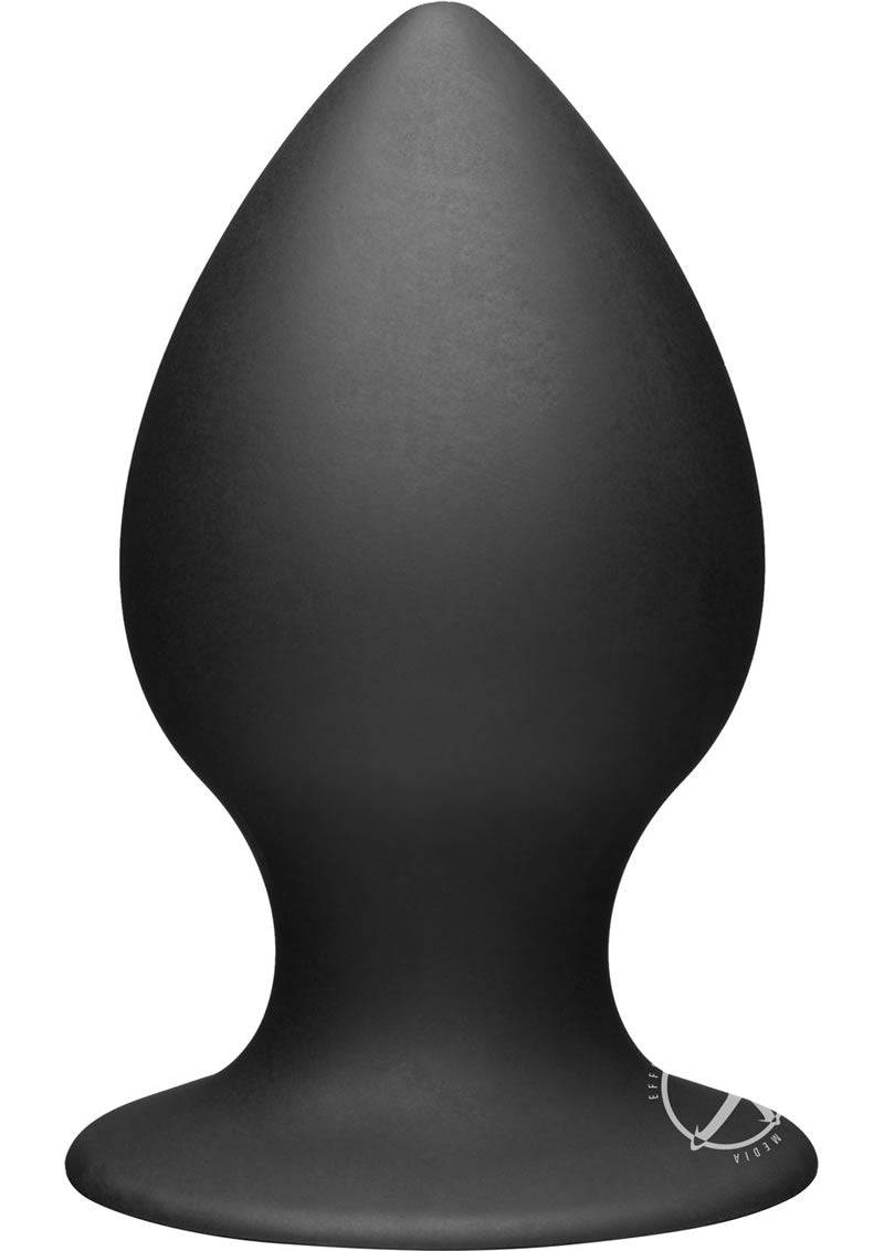 Tof Large Silicone Anal Plug Black - Chambre Rouge