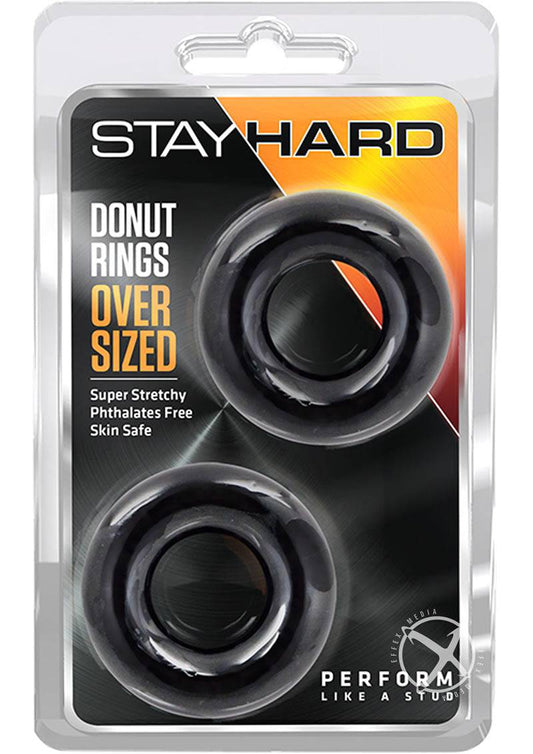 Stay Hard Donut Rings Oversized 2pk-0